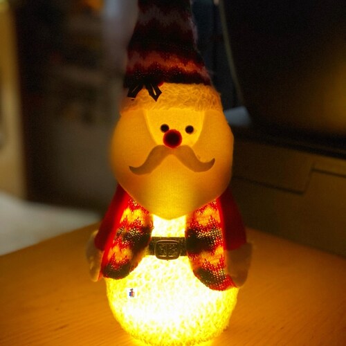 Muñeco Navideños Santa Claus Luminosos Decoración Navidad 30cm
