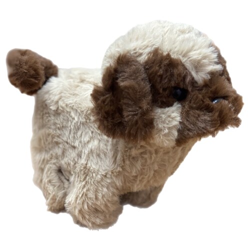 Perro Peluche Realista Con Luz Sonido Movimiento De Juguete