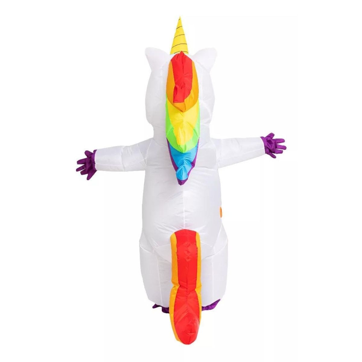 Disfraz De Unicornio Inflable Para Adulto, Halloween Blanco