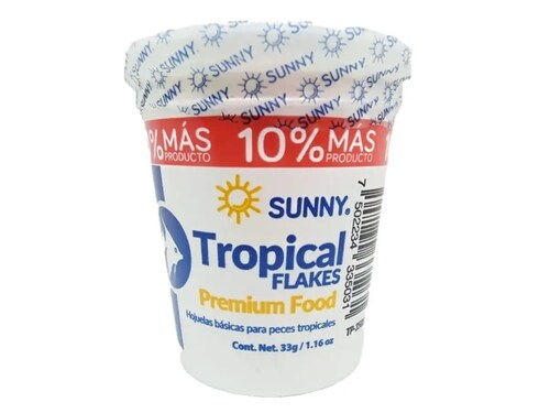 Alimento para Peces en Hojuelas 33gr - Sunny 