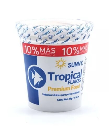 Alimento para Peces en Hojuelas 33gr - Sunny 