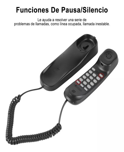 Telefonos Fijos Alambrico Casa Oficina Modernphone Negro.