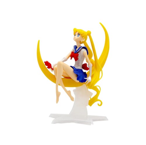 Figura De Colección Serena Sailor Moon Con Base Lunar Sin Caja