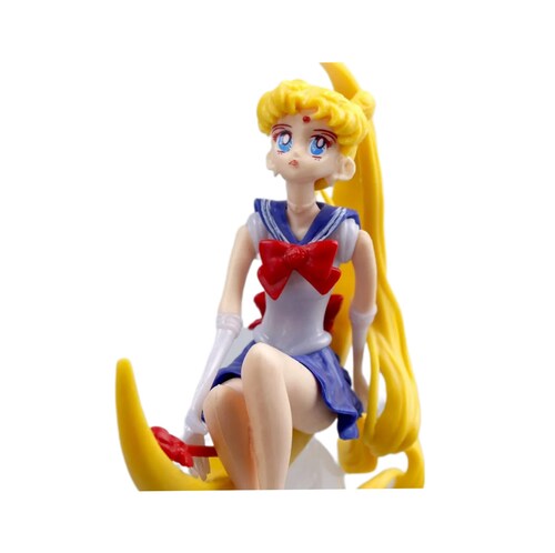 Figura De Colección Serena Sailor Moon Con Base Lunar Sin Caja