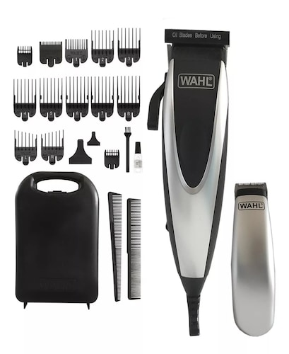 Maquina Wahl® Cortadora Y Terminadora Cabello Home Pro Combo Color Plateado/negro.
