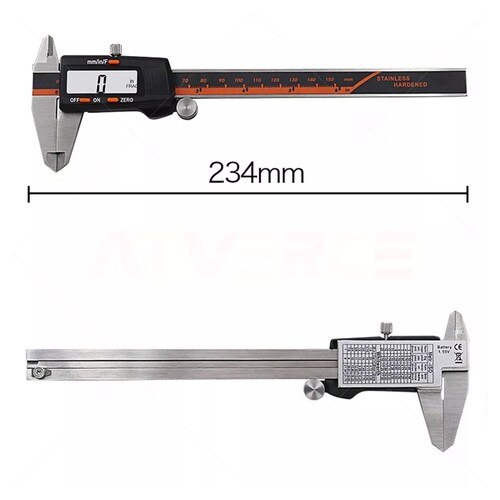 Calibrador Vernier Digital Lcd Pie Rey 15cm Acero Inoxidable