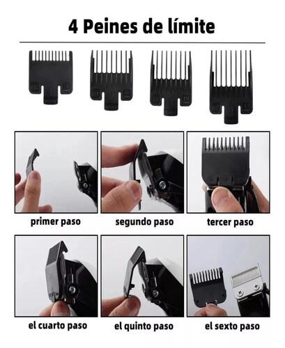 Maquina Para Cortar Cabello Cortadora De Pelo Profesional