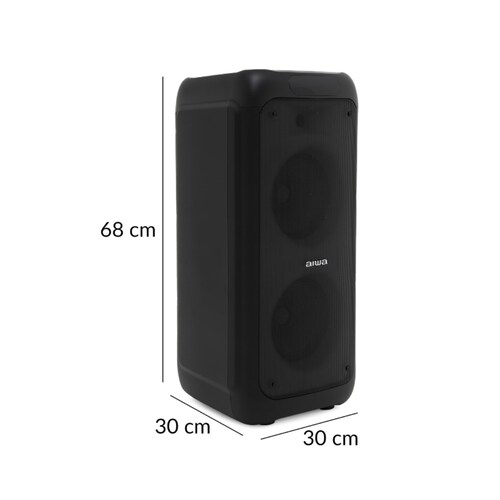 BOCINA PORTÁTIL AIWA AWPOH1D 8" 80W RMS LUZ LLAMEANTE ALBY5