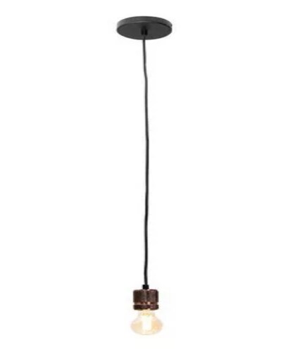 Lámpara Colgante Mini Retro Bronce Antiguo E27 60w 1 Luz.