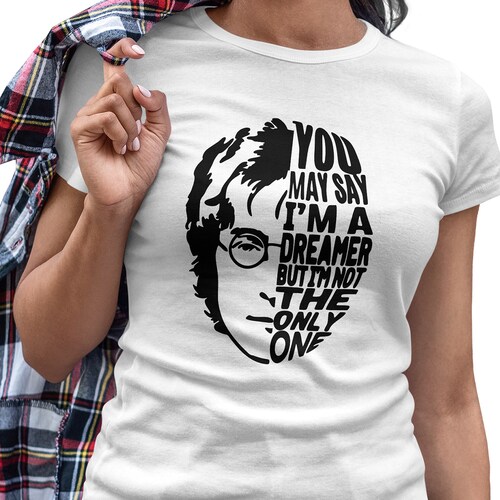 Playera Casual para Dama John Lennon The Beatles Rock Musica