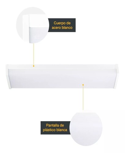 Lámpara Techo Led Blanco 24w 4000k 1500 Lumimexico.