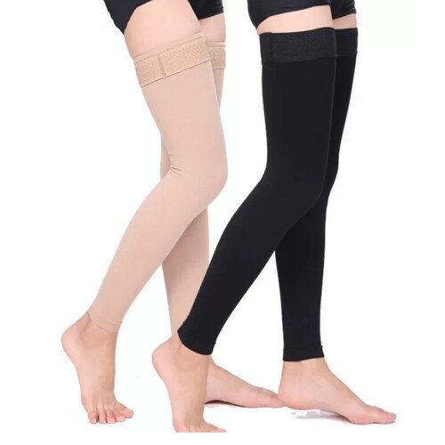 Kit 2 Pares De Medias Médicas De Compresión Para Muslos, 20-30 L