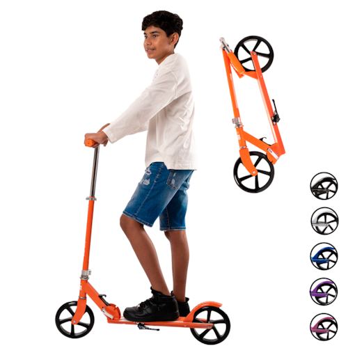Patinete para niños Deluxe Free Style Scooter - Naranja
