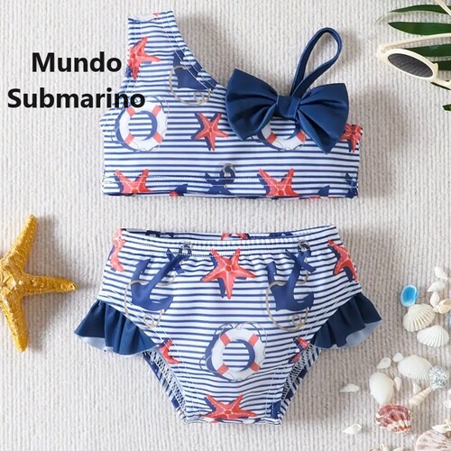 Traje de baño bikini para niña.