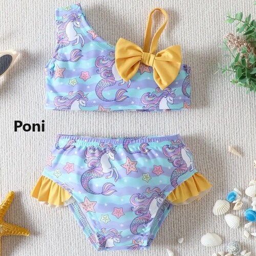 Traje de baño bikini para niña.
