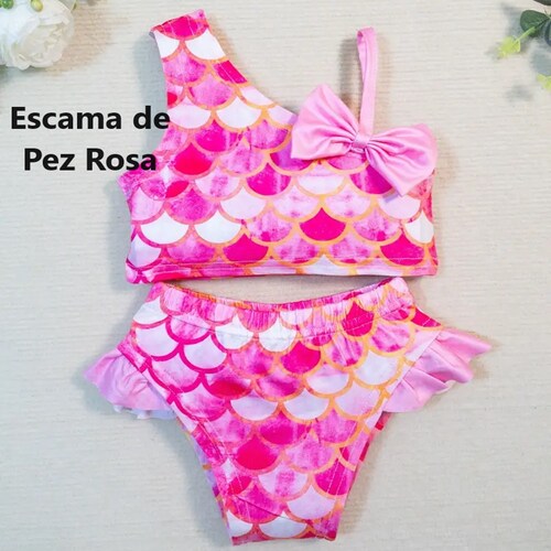 Traje de baño bikini para niña.
