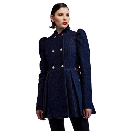 Abrigo cruzado con tablones Schatz Woman, mod. 1040246