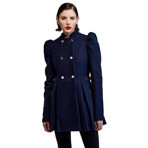 Abrigo cruzado con tablones Schatz Woman, mod. 1040246