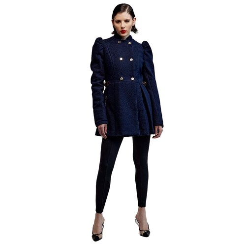 Abrigo cruzado con tablones Schatz Woman, mod. 1040246