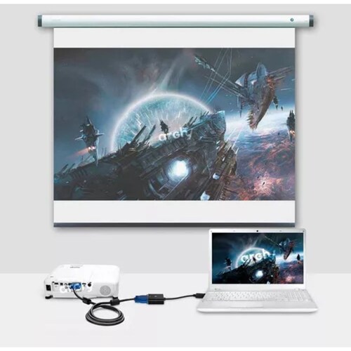 Gio Cable Vga A Vga De 15 Metros Blindado Uso Rudo Negro