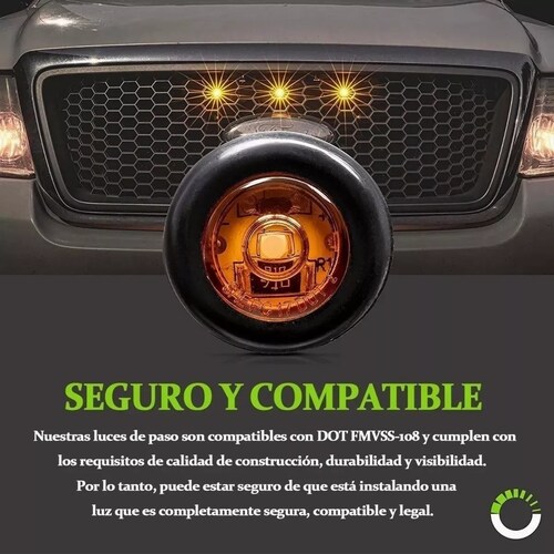 Set 50pzs Plafones Led Cromado Para Camión Trailer Micro 12v