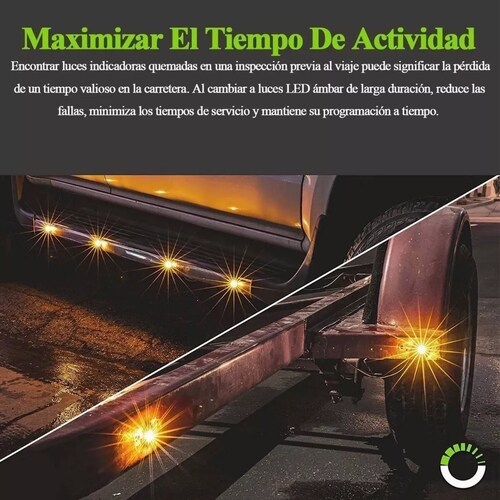 Set 50pzs Plafones Led Cromado Para Camión Trailer Micro 12v