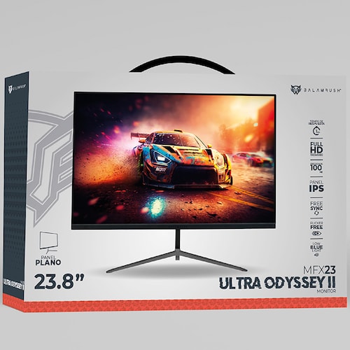 Monitor Gamer 23.8 BALAM RUSH ULTRA ODYSSEY II MFX23 1ms 100Hz FHD IPS LED HDMI Negro BR-938358 