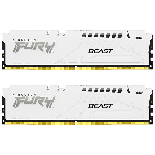 Memoria RAM DDR5 64GB 5600MT/s KINGSTON FURY BEAST 2x32GB Blanco KF556C36BWEK2-64 