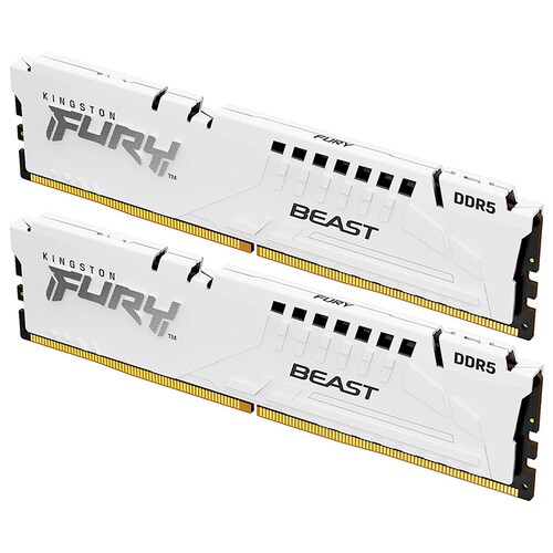 Memoria RAM DDR5 64GB 5600MT/s KINGSTON FURY BEAST 2x32GB Blanco KF556C36BWEK2-64 