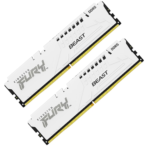 Memoria RAM DDR5 64GB 5600MT/s KINGSTON FURY BEAST 2x32GB Blanco KF556C36BWEK2-64 
