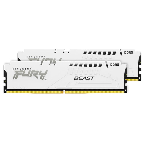 Memoria RAM DDR5 64GB 5600MT/s KINGSTON FURY BEAST 2x32GB Blanco KF556C36BWEK2-64 