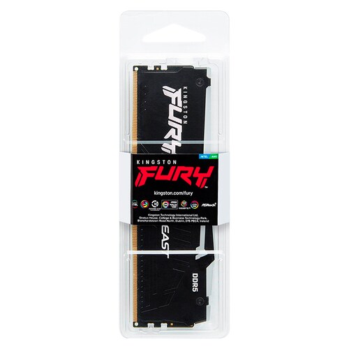 Memoria RAM DDR5 32GB 5200MT/s KINGSTON FURY BEAST RGB 1x32GB Negro KF552C36BBEA-32 