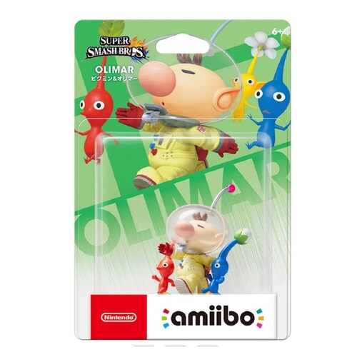 Figura Amiibo Olimar Pikmin Super Smash Bros Nueva Versión.