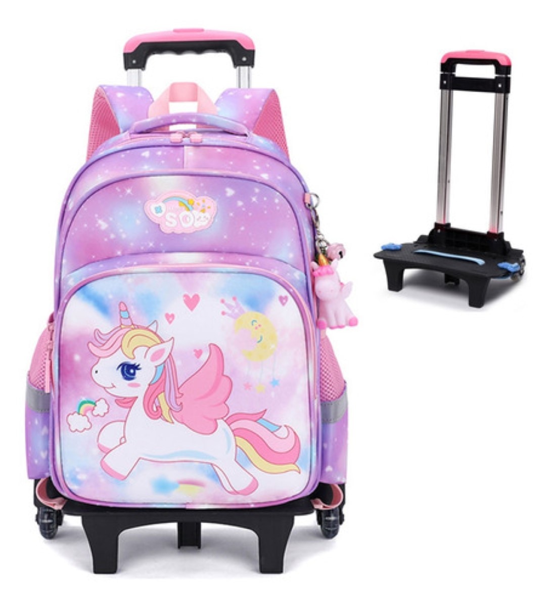 Mochilas shops de unicornio con ruedas