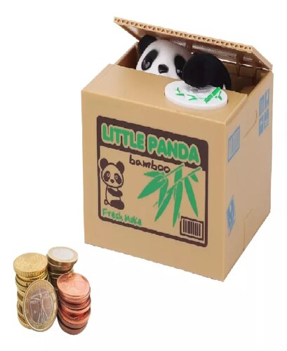 Hucha Panda Roba Moneda De Dinero Electronica Sonido Regalo.