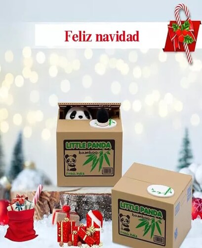 Hucha Panda Roba Moneda De Dinero Electronica Sonido Regalo.
