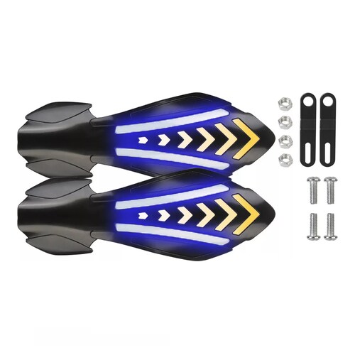 Cubre Puños Moto Handguars Motocicleta Con Luz Led Universal