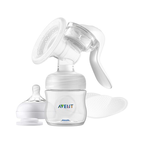 Extractor Manual Leche Materna Avent Pads Mamarios.