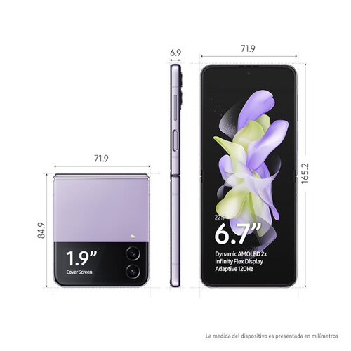 Samsung Galaxy Z Flip 4 5G 128GB Lila Reacondicionado