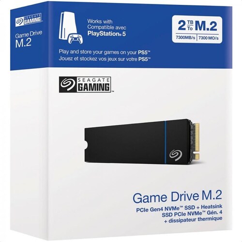 M.2 2280 SSD 2TB Seagate Game Drive Para PS5 NVMe ZP2000GP3A4001