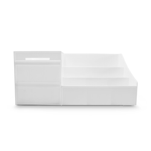 Organizador de Maquillaje de Plastico con cajones de almacenamiento.