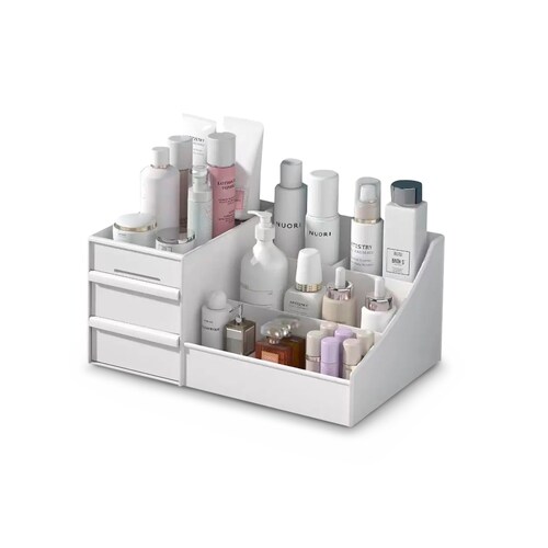 Organizador de Maquillaje de Plastico con cajones de almacenamiento.