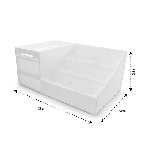 Organizador de Maquillaje de Plastico con cajones de almacenamiento.