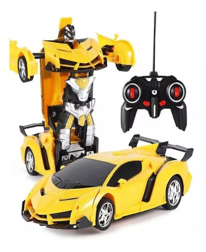 2 En 1 Eléctrico Rc Coche Deformación Robots Niños Niños Jug.