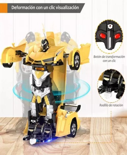 2 En 1 Eléctrico Rc Coche Deformación Robots Niños Niños Jug.