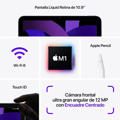 Apple iPad Air 5 Chip M1 Wifi 64 Gb Azul.