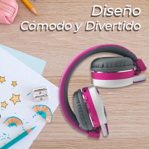 Audífonos Estéreo Bluetooth Infantil Fashion&Cute Unicornio..