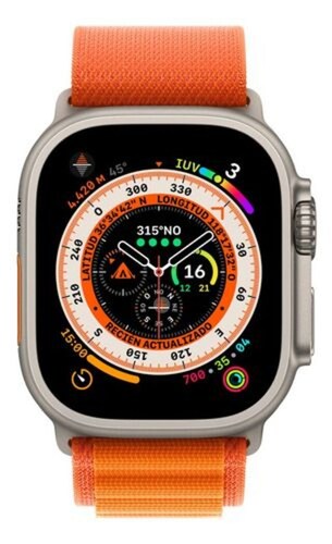Apple Watch Ultra Gps   Celular Naranja 49 Mm Titanio