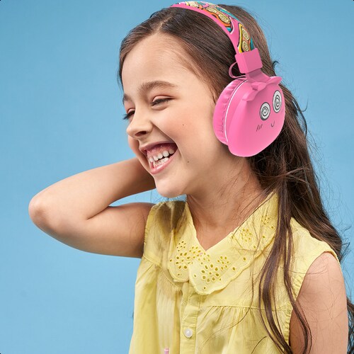 Audífonos Estéreo Bluetooth Infantil Fashion&Cute Color Rosa.