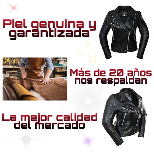Chamarra de cuero Autentico casual Yareli Dama incluye regalo un llavero de piel .